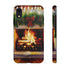 Candles on the Hearth Decorated for Christmas - Impact Resistant Phone Case iPhone XR Matte